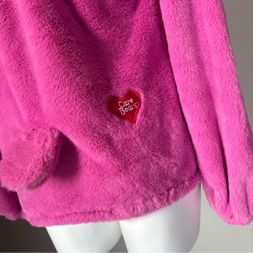 Care‎ Bears Cheer Bear Pink Hoodie Sweatshirt Costume Womens Size Large Kidcore - Picture 8 of 9